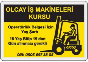 operatörlük belgesi, operatör ehliyeti, ekskavatör ehliyeti, kule vinç ehliyeti, şartları nelerdir